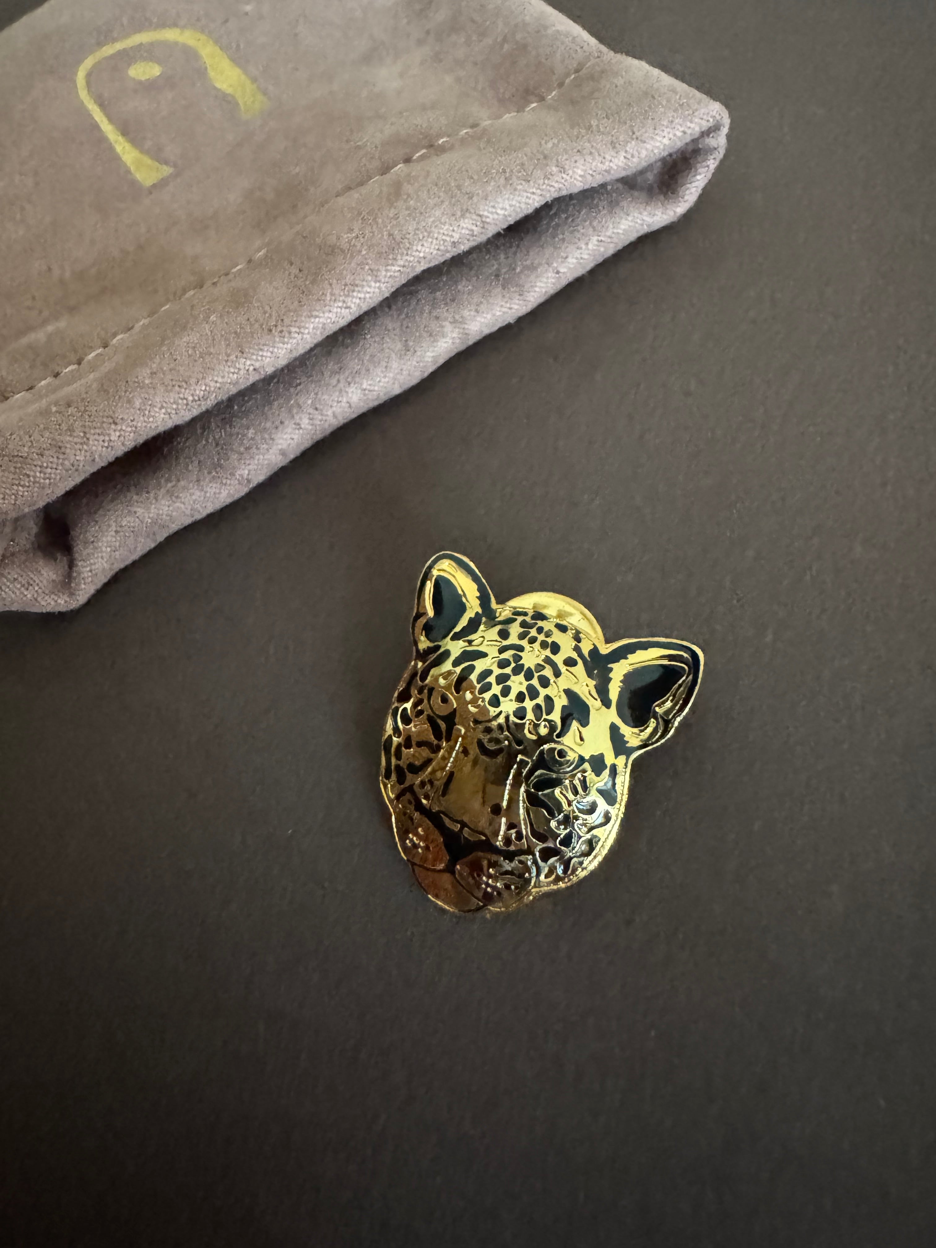 GOLDEN JAGUAR BROOCH