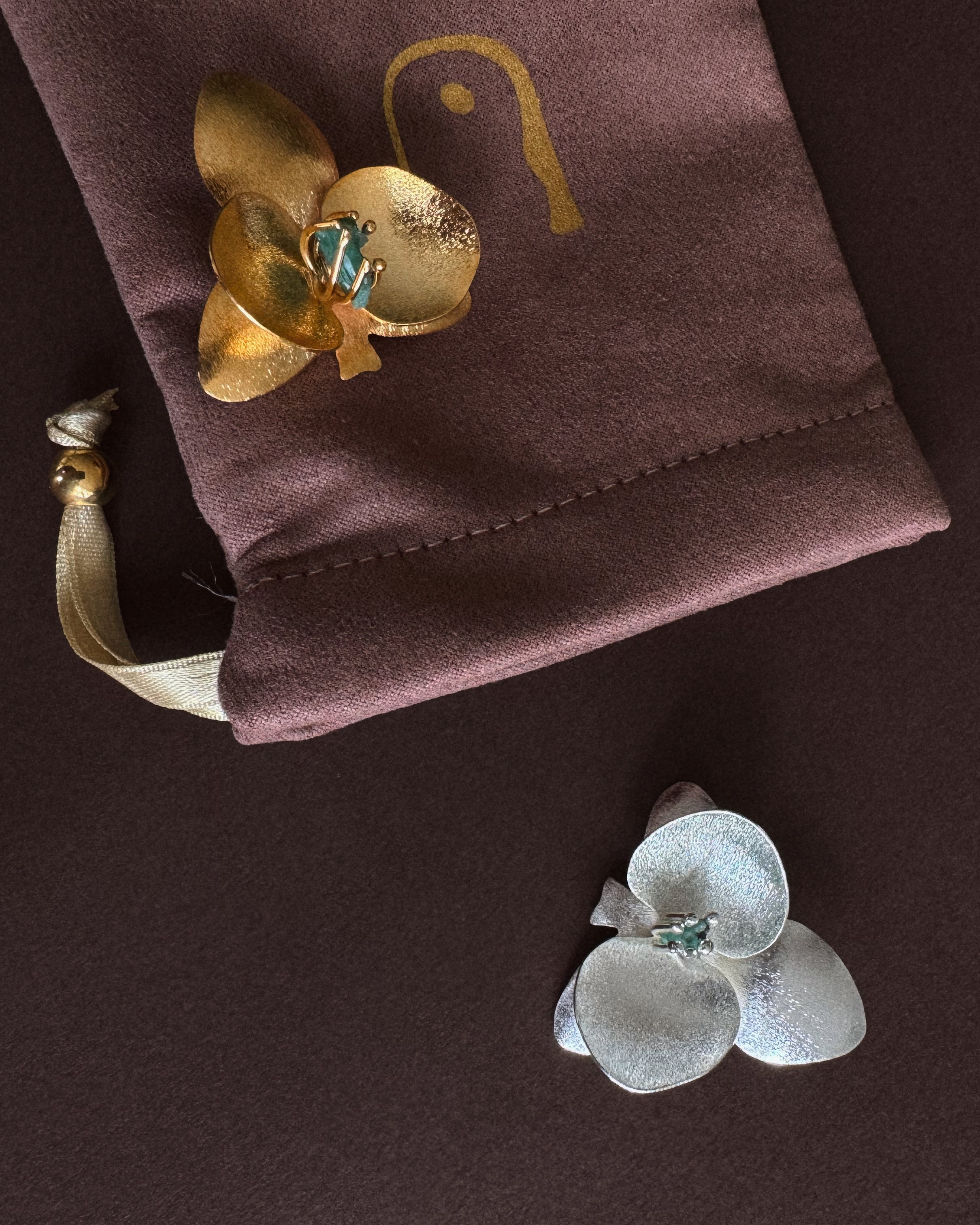 ORCHID BROOCH