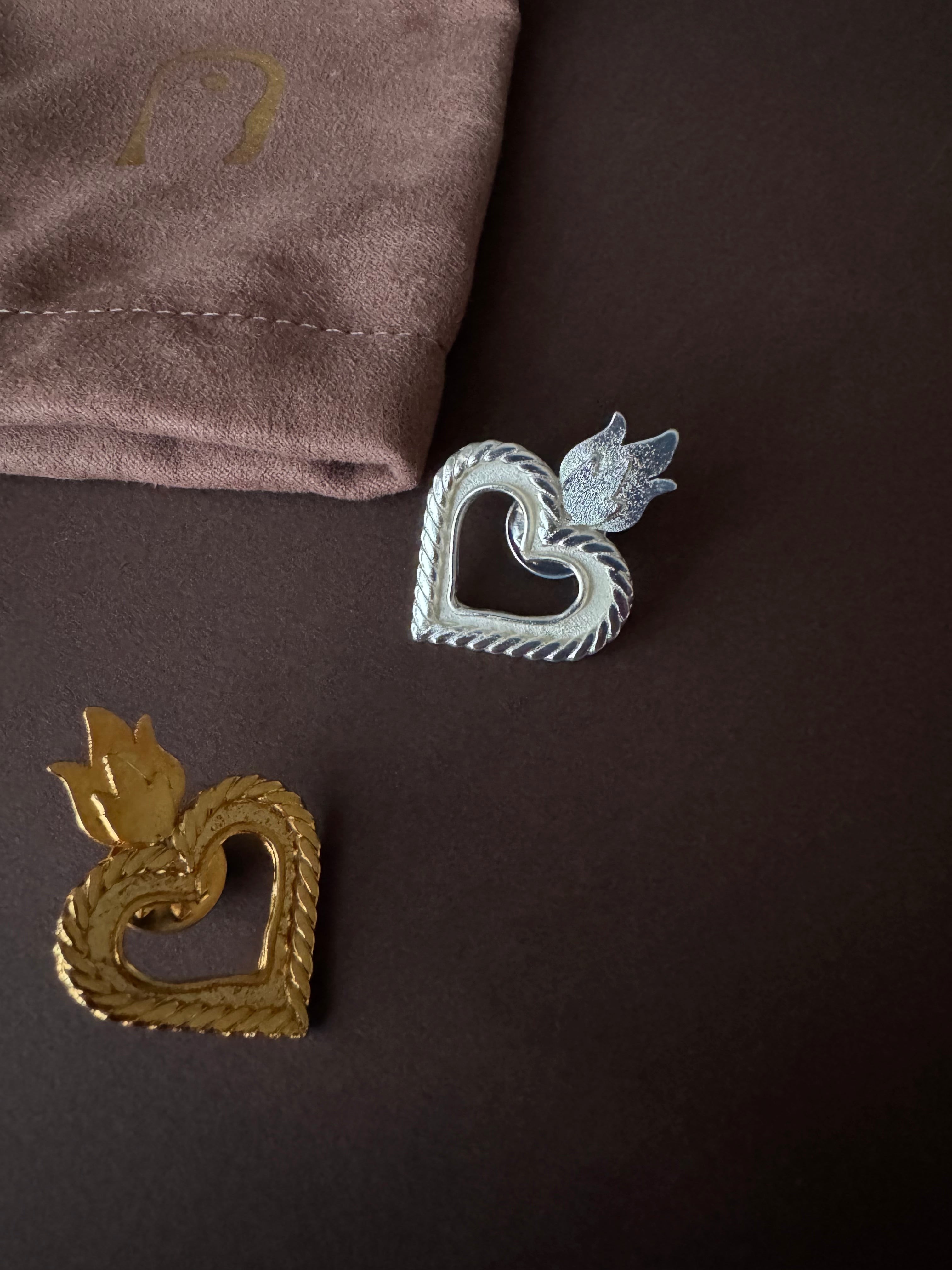 FIRE HEART BROOCH