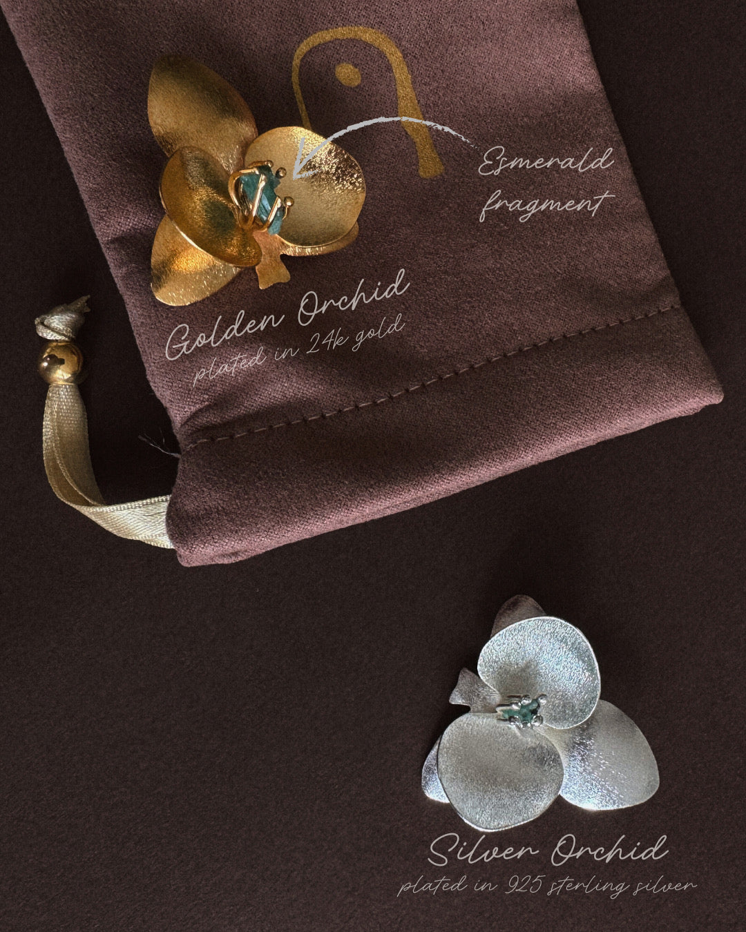 ORCHID BROOCH